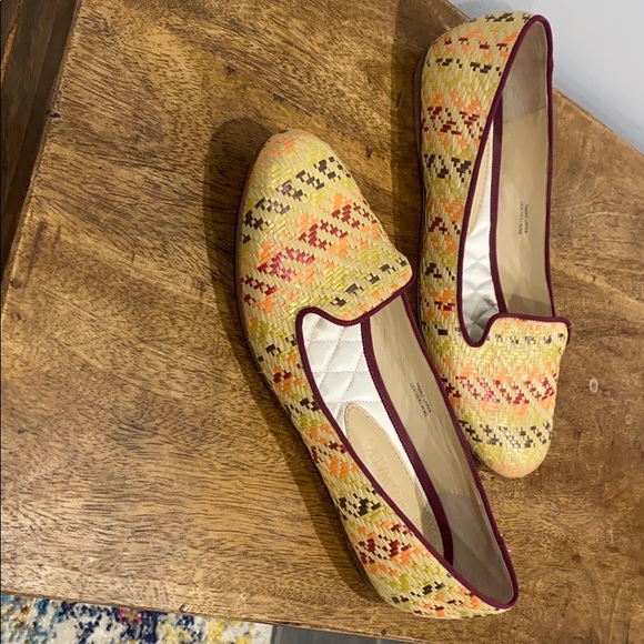 Vera Wang Raffia Round-Toe Woven Loafers - Picture 5 of 7